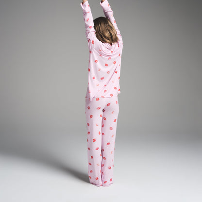 Pyjama femme doux effet seconde peau – Bisous