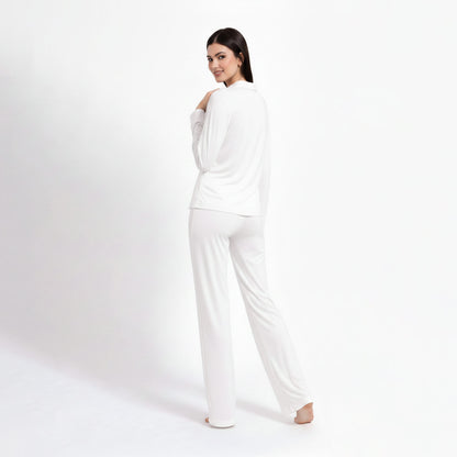 Pyjama femme blanc doux – Confort seconde peau | StayCosy