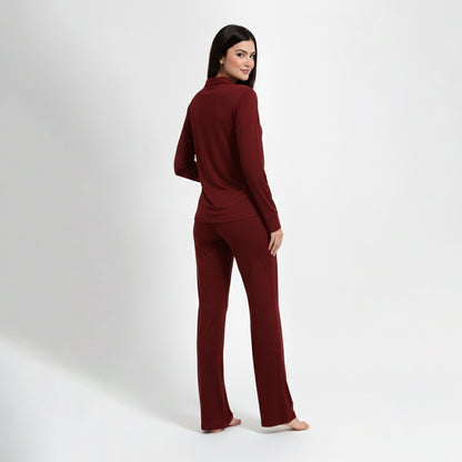 Pyjama femme bordeaux doux – Confort seconde peau | StayCosy