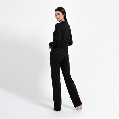 Pyjama femme noir doux – Confort seconde peau | StayCosy