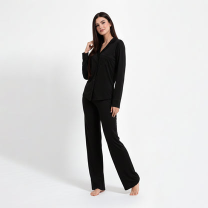 Pyjama femme noir doux – Confort seconde peau | StayCosy