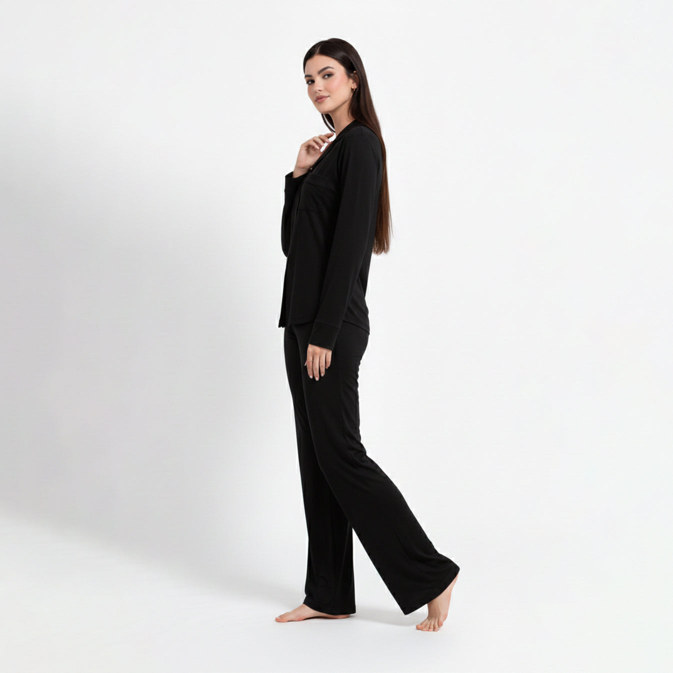 Pyjama femme noir doux – Confort seconde peau | StayCosy