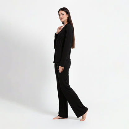 Pyjama femme noir doux – Confort seconde peau | StayCosy